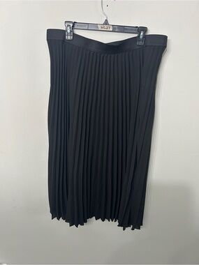 Women’s Vince Camuto Black Pleated Midi Skirt Size XL